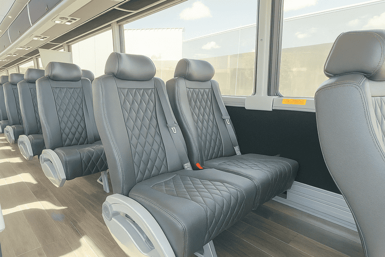 interior of Murray Charter Bus charter bus