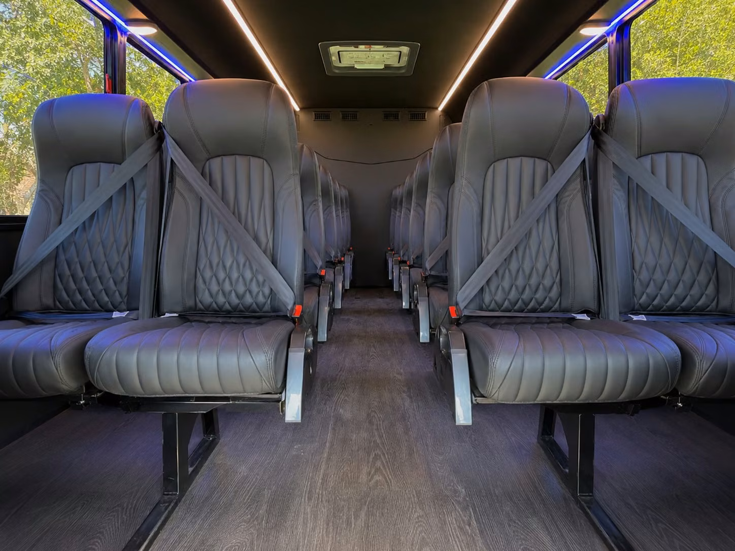 20 passenger minibus interior