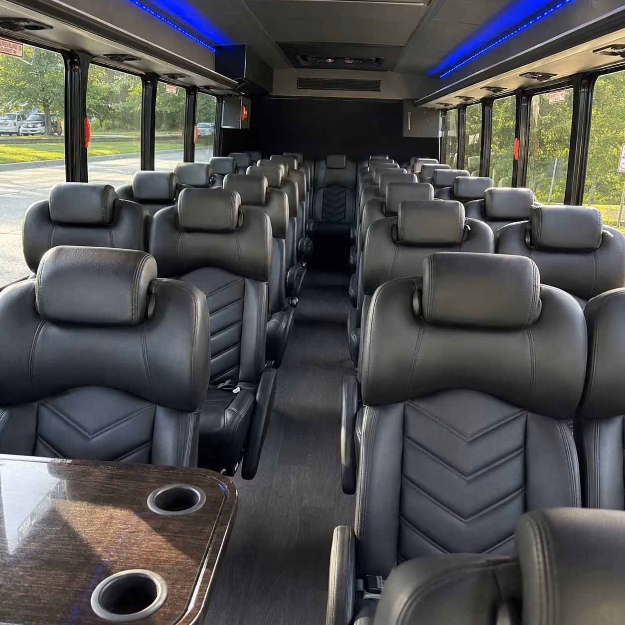 25 passenger minibus interior