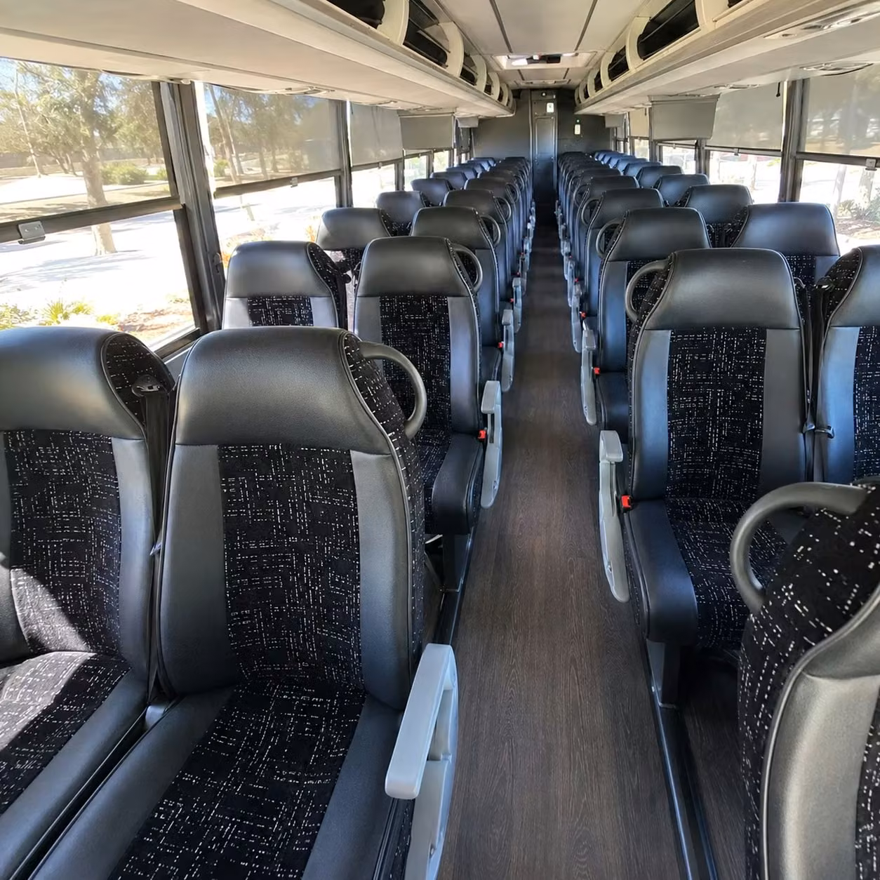 murray charter bus rental interior